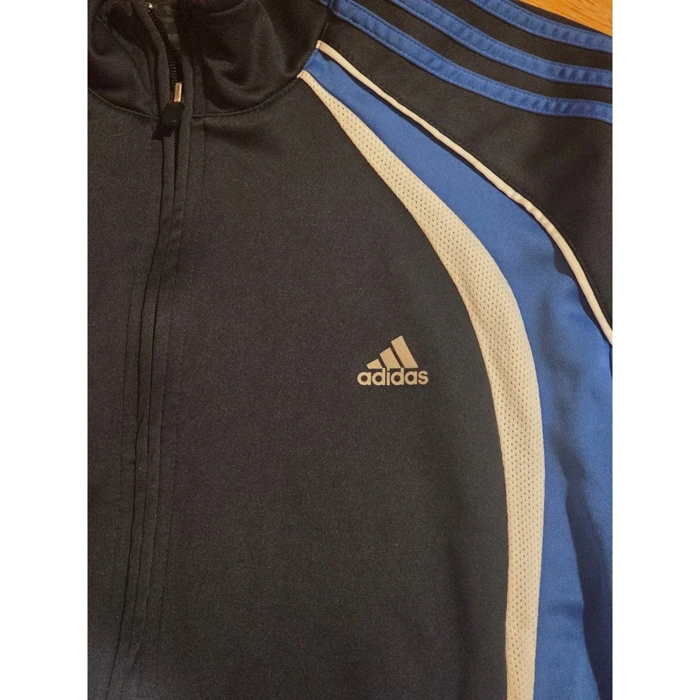 Adidas Mens Tracksuit Navy‎ Blue Royal Full Zip Jacket Pants Set E77355 Large